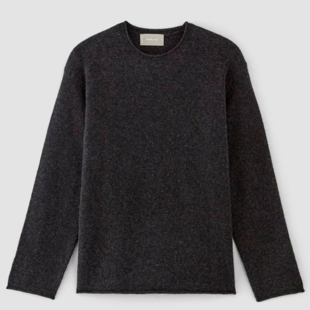 Everlane Sweater Cozy Stretch Crew Women's Size Medium in Charcoal